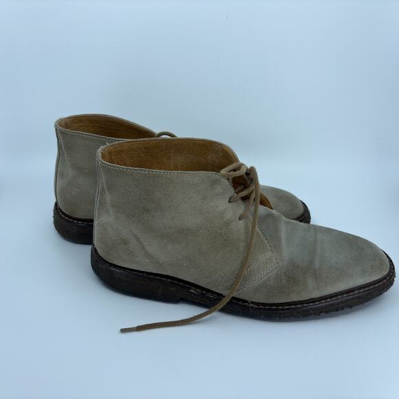 Polo Ralph Lauren Chukka Boots Mens 11 D Tan Suede Crepe Sole Made Italy Used main image 12